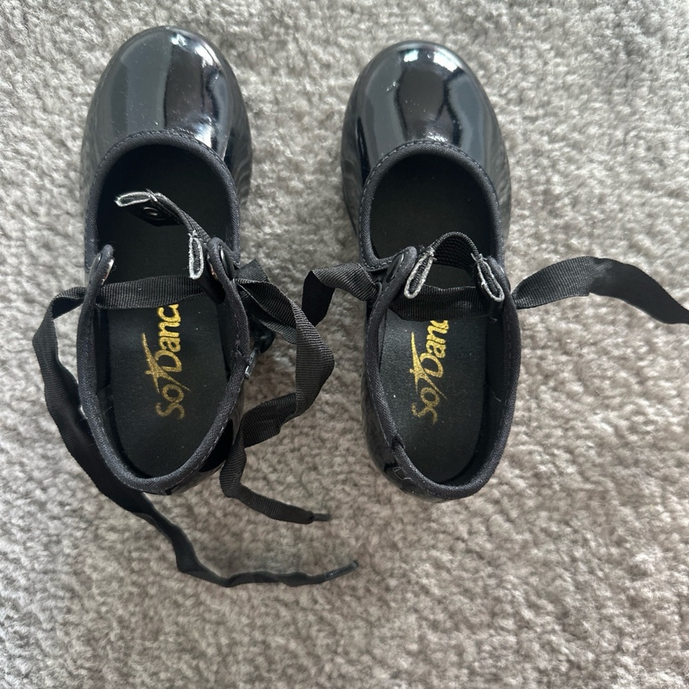So Danca Black Toddler Tap Shoes